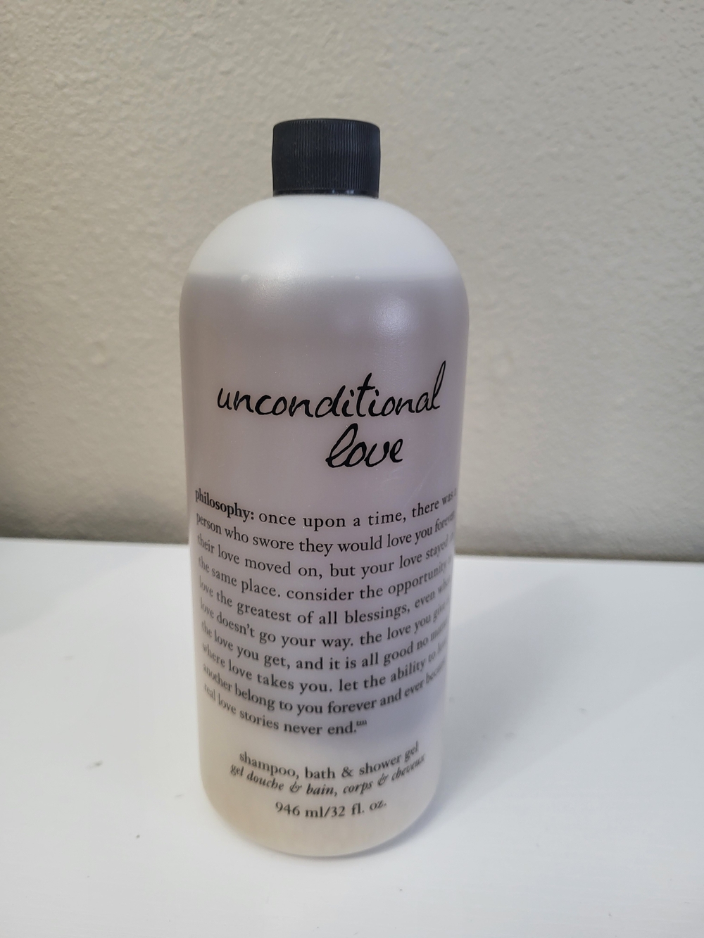 Philosophy Unconditional Love Shampoo & Shower Gel - White Bottle with Black Cap